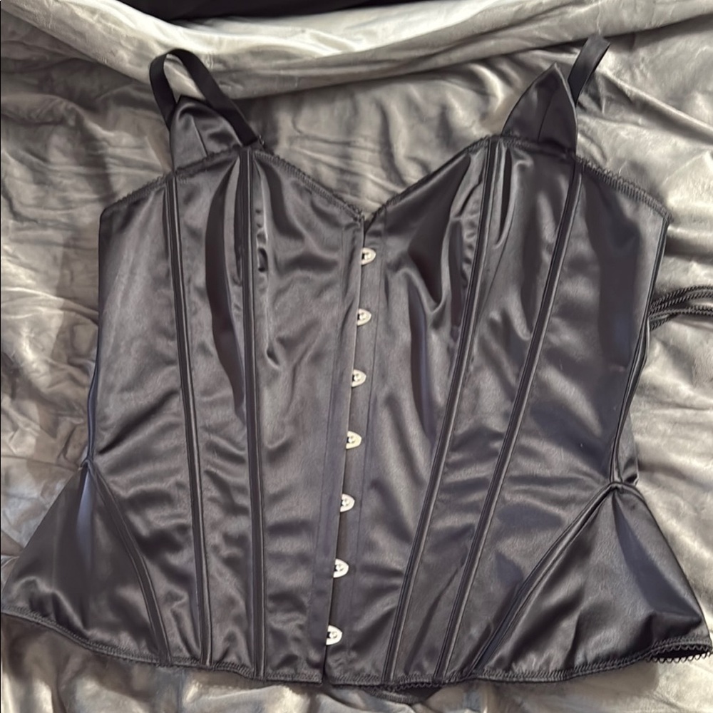 Torrid Black Sleeveless Bustier Corset